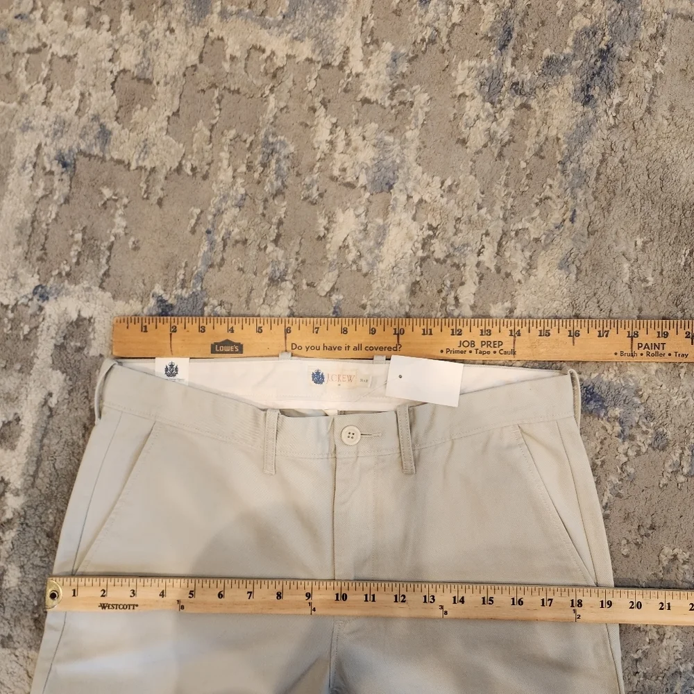 NWT J. Crew Urban Slim‎ Fit Light Beige Chino Pants Men's Size 31×30